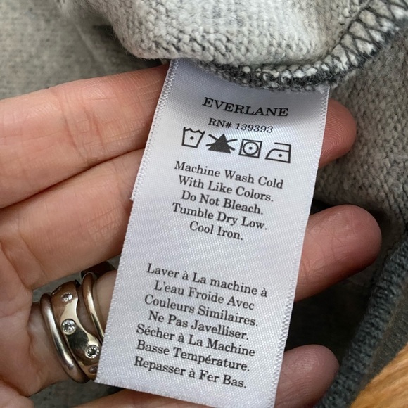 Everlane The Track Crewneck Sweatshirt Organic Cotton Dark Gray Men's Small NEW - Picture 10 of 11